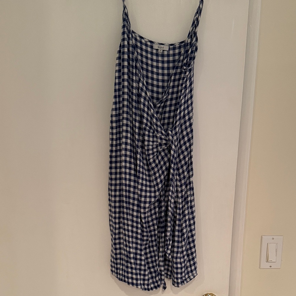Rails Navy and White Gingham Mini Dress
